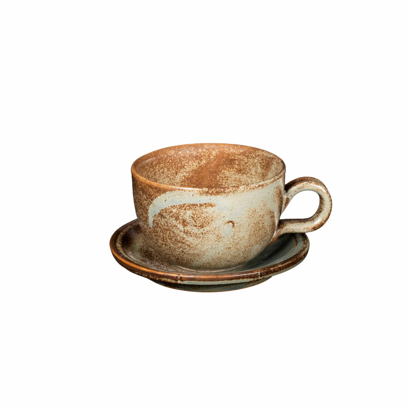 Tasse grand avec soucoupe 2 pcs
