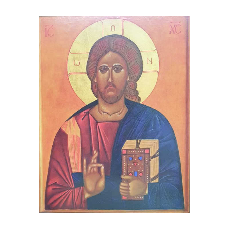 Icon on wood, medium size - Christ's face