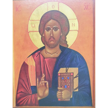 Icon on wood, medium size - Christ's face