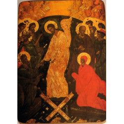 Icon on wood, medium size - Resurrection